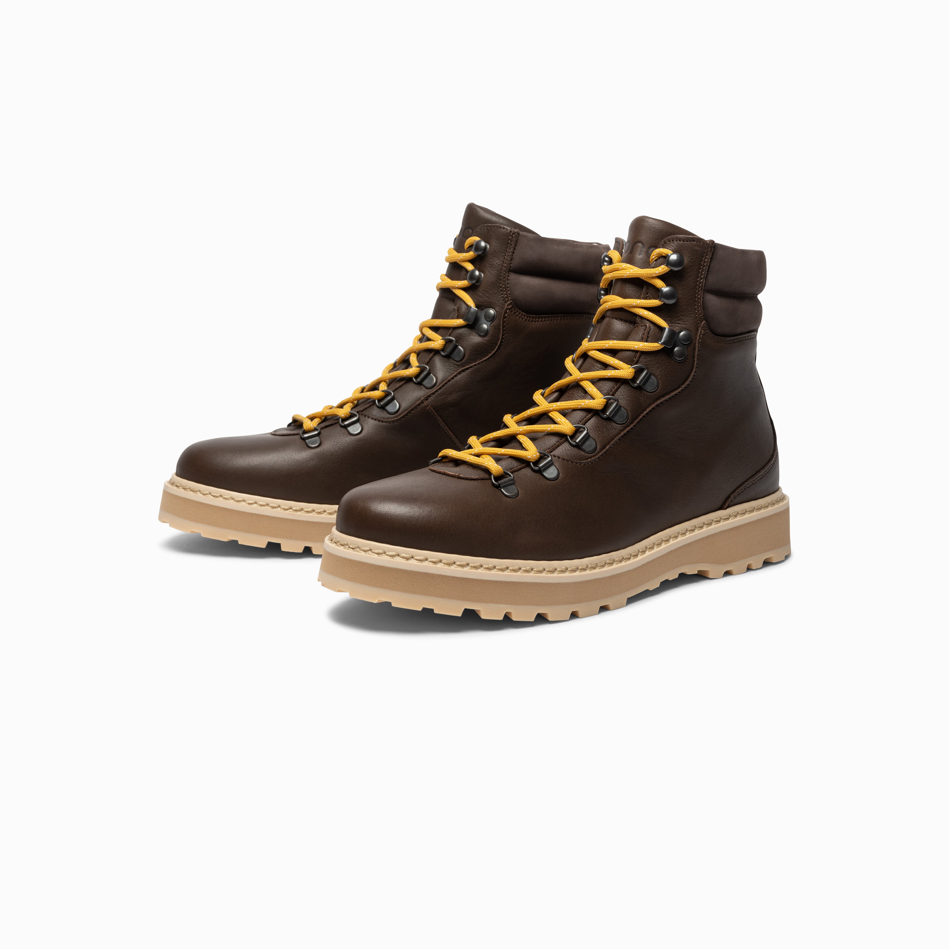 Hiking - Flat Leather - Shearling Lining - Mens
